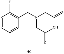 N-allyl-N-(2-fluorobenzyl)glycine hydrochloride Structure