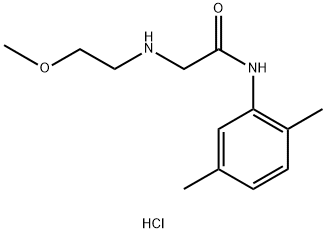 N-(2,5-dimethylphenyl)-2-((2-methoxyethyl)amino)acetamide hydrochloride Structure