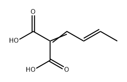 Propanedioic acid, (2E)-2-butenylidene- (9CI) Structure