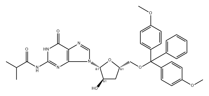 2'-dG (iBu)-2'-phosphoramidite 구조식 이미지