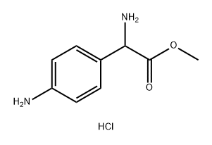 DL-4-Amino-Phenylglycine methyl ester dihydrochloride (1:1) 구조식 이미지