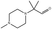 1-Piperazineacetaldehyde, α,α,4-trimethyl- Structure