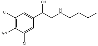 Benzenemethanol, 4-amino-3,5-dichloro-α-[[(3-methylbutyl)amino]methyl]- Structure