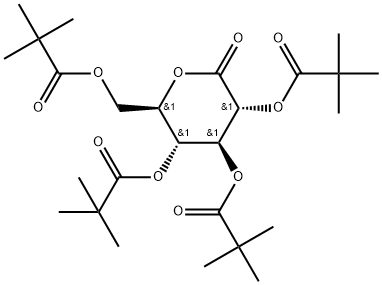 D-Gluconic acid, δ-lactone, 2,3,4,6-tetrakis(2,2-dimethylpropanoate) Structure