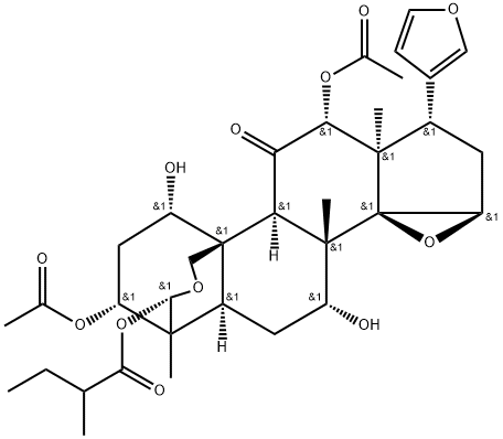 12-O-Acetylazedarachin A 구조식 이미지