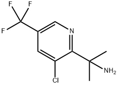 2-Pyridinemethanamine, 3-chloro-α,α-dimethyl-5-(trifluoromethyl)- Structure