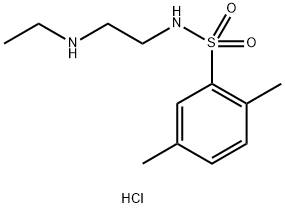 N-(2-(ethylamino)ethyl)-2,5-dimethylbenzenesulfonamide hydrochloride Structure