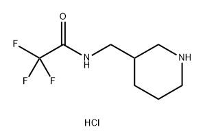 2,2,2-trifluoro-N-[(piperidin-3-yl)methyl]acetamide hydrochloride Structure