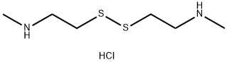 2,2'-Disulfanediylbis(N-methylethan-1-amine) dihydrochloride 구조식 이미지