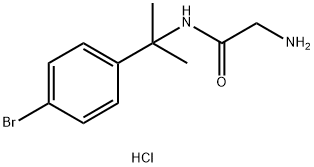 2-Amino-N-(2-(4-bromophenyl)propan-2-yl)acetamide hydrochloride Structure