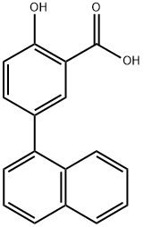 2-Hydroxy-5-(naphthalen-1-yl)benzoic acid Structure