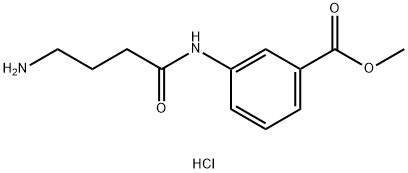 Methyl 3-(4-aminobutanamido)benzoate hydrochloride Structure
