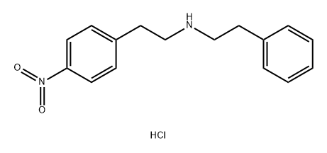 Benzeneethanamine, 4-nitro-N-(2-phenylethyl)-, hydrochloride (1:1) 구조식 이미지