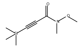 3-Trimethylsilanyl-propynoic acid methoxy-methyl-amide Structure