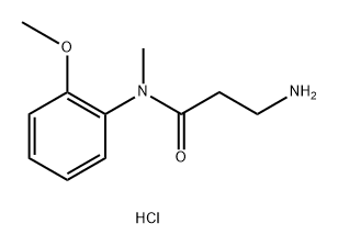 3-amino-N-(2-methoxyphenyl)-N-methylpropanami
de hydrochloride Structure