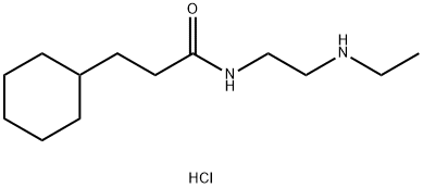3-Cyclohexyl-N-(2-(ethylamino)ethyl)propanamide hydrochloride Structure