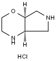 rel-(4aR,7aS)-octahydropyrrolo[3,4-b][1,4]oxazine dihydrochloride Structure