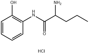 2-Amino-N-(2-hydroxyphenyl)pentanamide hydrochloride Structure