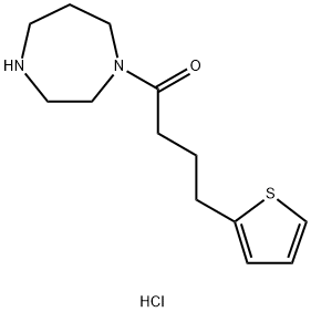 1-(1,4-Diazepan-1-yl)-4-(thiophen-2-yl)butan-1-one hydrochloride Structure