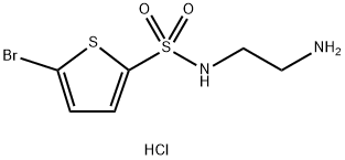 N-(2-aminoethyl)-5-bromothiophene-2-sulfonamide hydrochloride Structure