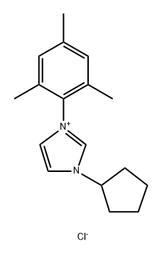 1-Cyclopentyl-3-mesityl-1H-imidazol-3-ium chloride Structure