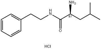 (S)-2-amino-4-methyl-N-phenethylpentanamide hydrochloride Structure