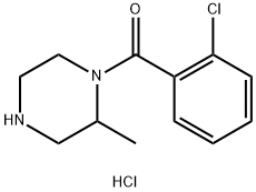 (2-Chlorophenyl)(2-methylpiperazin-1-yl)methanone hydrochloride Structure