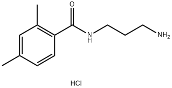 N-(3-aminopropyl)-2,4-dimethylbenzamide hydrochloride Structure