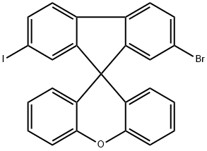 2-Bromo-7-iodospiro[9H-fluorene-9,9′-[9H]xanthene] Structure