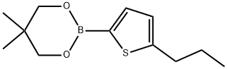 5,5-Dimethyl-2-(5-propyl-2-thienyl)-1,3,2-dioxaborinane Structure