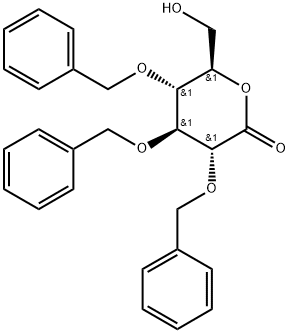 D-Gluconic acid, 2,3,4-tris-O-(phenylmethyl)-, δ-lactone 구조식 이미지