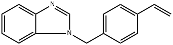 1-[(4-Ethenylphenyl)methyl]-1H-benzimidazole 구조식 이미지
