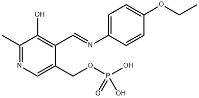 3-Pyridinemethanol, 4-[[(4-ethoxyphenyl)imino]methyl]-5-hydroxy-6-methyl-, α-(dihydrogen phosphate) (9CI) 구조식 이미지