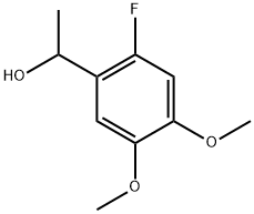 1-(2-Fluoro-4,5-dimethoxyphenyl)ethanol 구조식 이미지