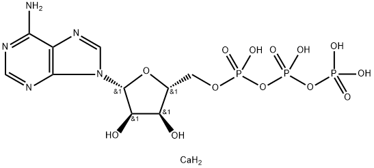 Adenosine 5'-(tetrahydrogen triphosphate), calcium salt (1:) Structure