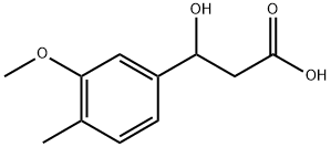 3-hydroxy-3-(3-methoxy-4-methylphenyl)propanoic acid Structure