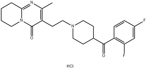 3-[2-[4-(2,4-difluorobenzoyl)piperidin-1-yl]ethyl]-2- methyl-6,7,8,9-tetrahydro-4H-pyrido[1,2-a]pyrimidin-4- one 구조식 이미지