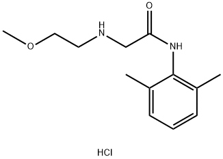 N-(2,6-dimethylphenyl)-2-((2-methoxyethyl)amino)acetamide hydrochloride Structure