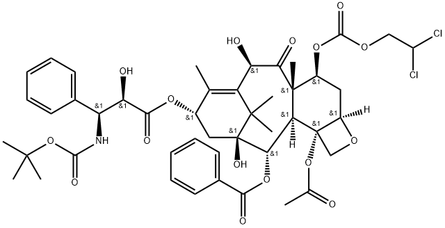 4-Dichloroethoxy-carbonyl docetaxel Structure
