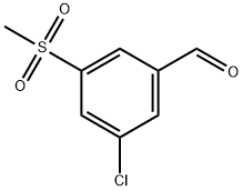 3-Chloro-5-(methylsulfonyl)benzaldehyde Structure