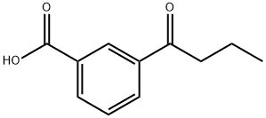 3-(1-Oxobutyl)benzoic acid Structure