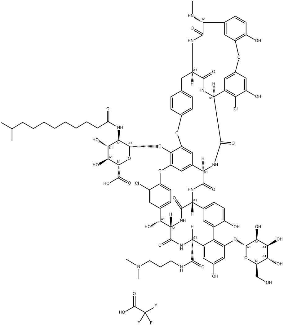 Dalbavancin trifluoroacetate salt 구조식 이미지