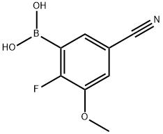 B-(5-Cyano-2-fluoro-3-methoxyphenyl)boronic acid Structure