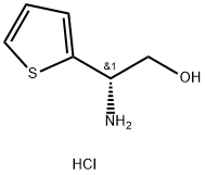 (S)-2-amino-2-(thiophen-2-yl)ethan-1-ol hydrochloride Structure