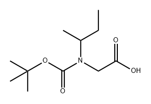 2-[(butan-2-yl)[(tert-butoxy)carbonyl]amino]acetic
acid Structure