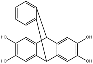 9,10[1',2']-Benzenoanthracene-2,3,6,7-tetrol, 9,10-dihydro- Structure