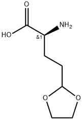 1,3-Dioxolane-2-butanoic acid, α-amino-, (αS)- Structure