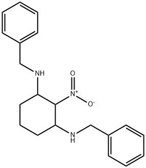 2-Nitro-N1,N3-bis(phenylmethyl)-1,3-cyclohexanediamine 구조식 이미지