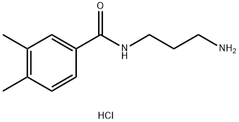 N-(3-aminopropyl)-3,4-dimethylbenzamide hydrochloride Structure