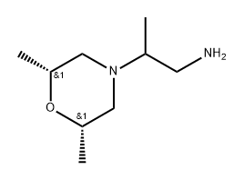 rac-2-[(2R,6S)-2,6-dimethylmorpholin-4-yl]propan-1-amine, cis Structure